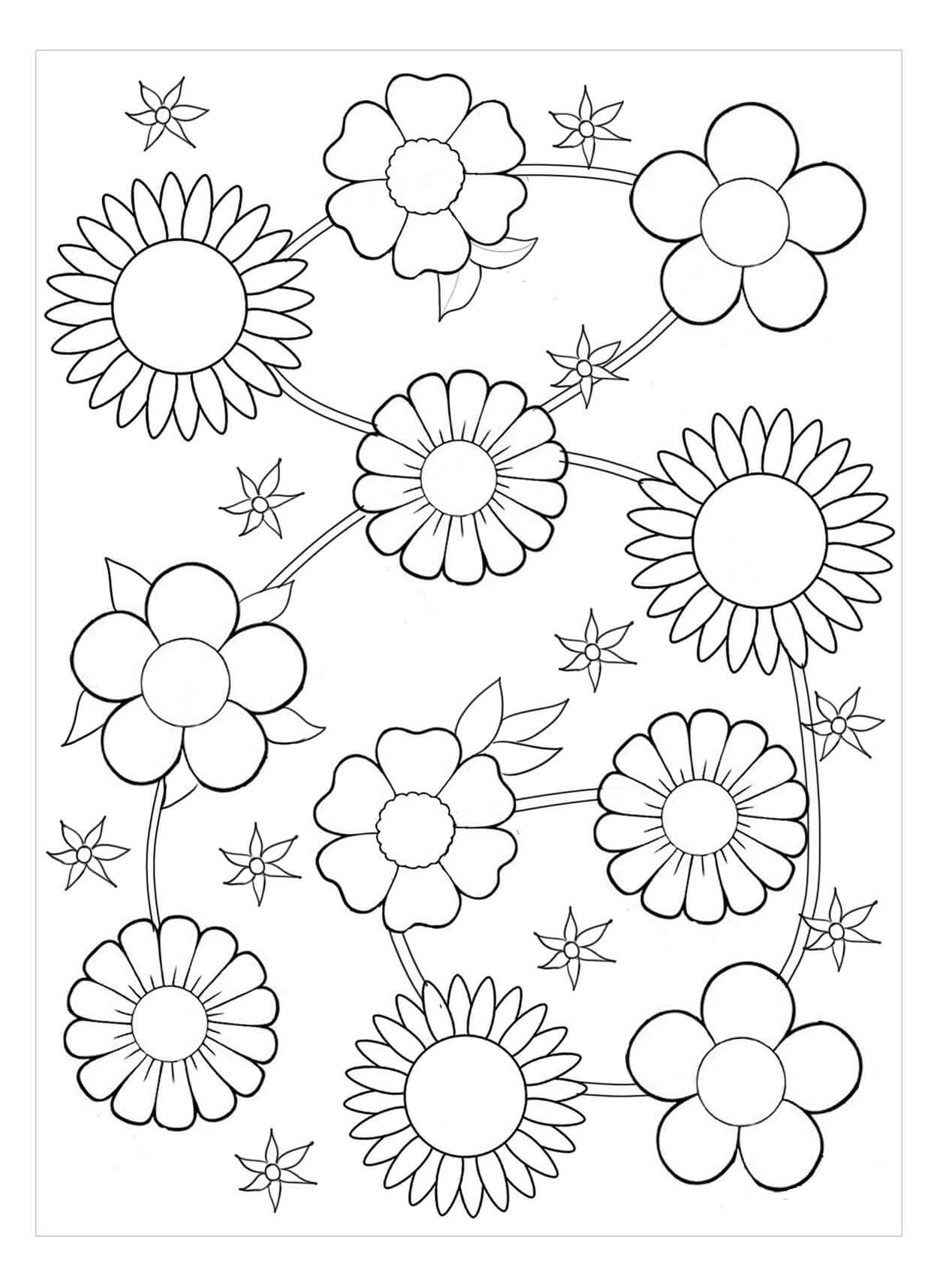 Dibujos de Bonito Trillium para colorear