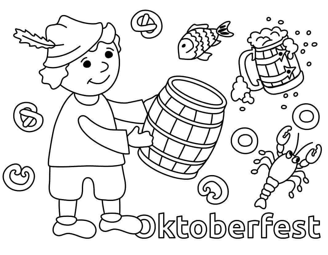 Brewer Oktoberfest para colorir