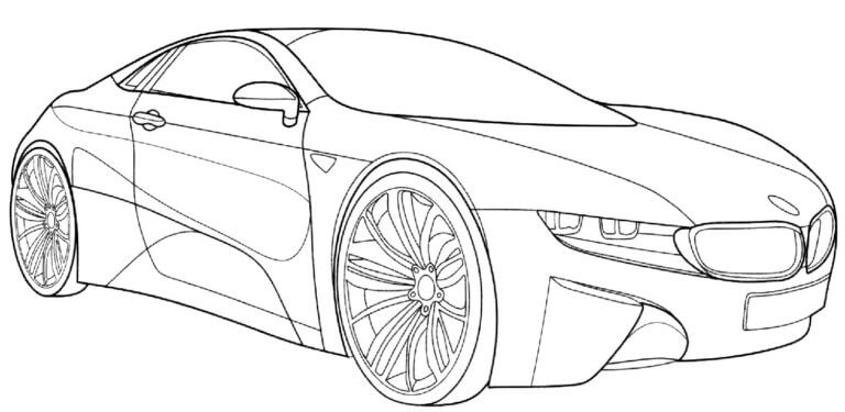 Dibujos de Buen BMW para colorear