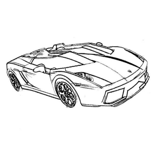 Buen Dibujo Lamborghini para colorir