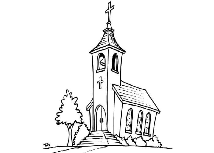 Buena Iglesia para colorir