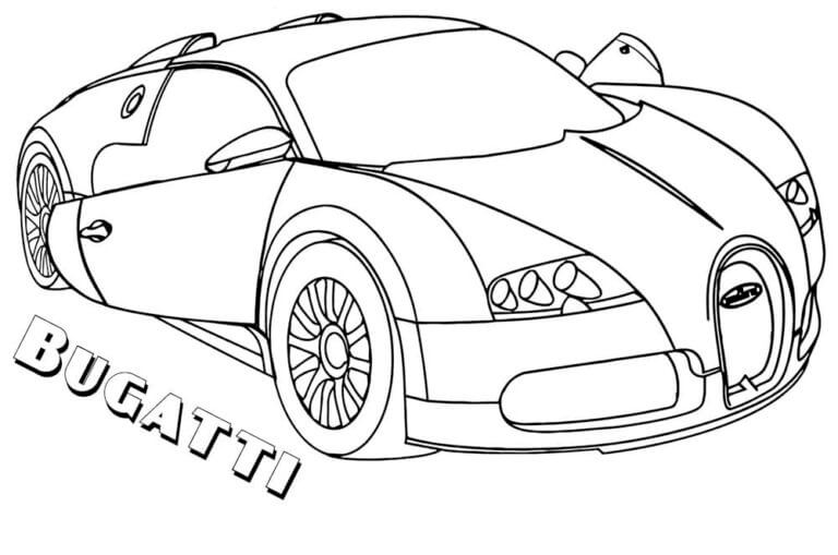 Bueno Bugatti para colorir