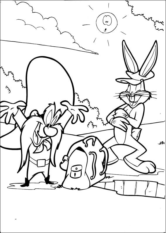 Bueno Bugs Bunny para colorir