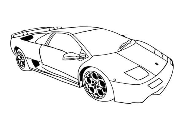 Dibujos de Bueno Lamborghini para colorear