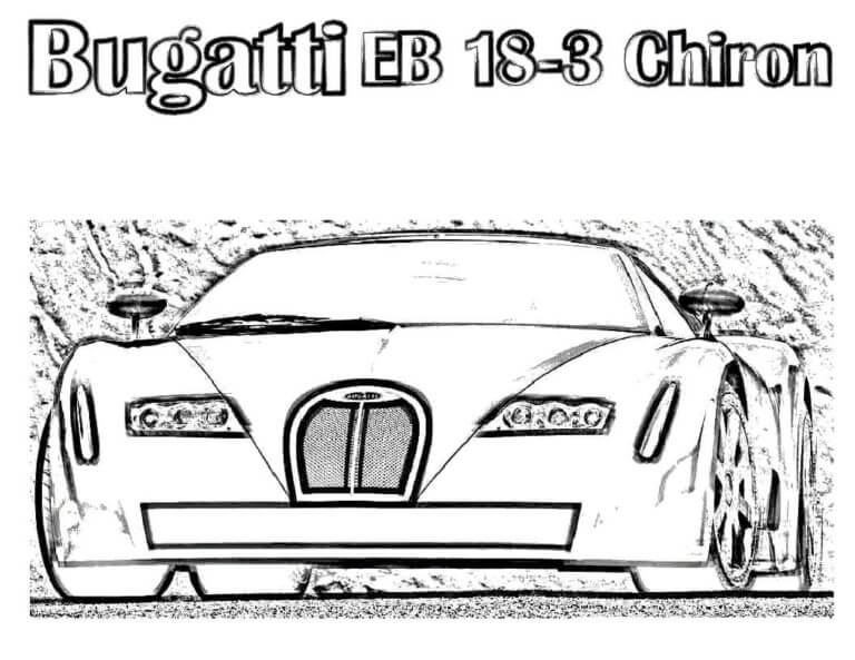 Bugatti EB 18-3 Quirón para colorir