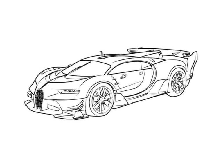 Bugatti Espacial para colorir