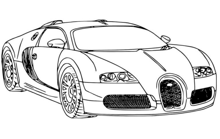 Bugatti Gratis para colorir
