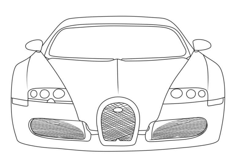 Dibujos de Bugatti Impresionante para colorear