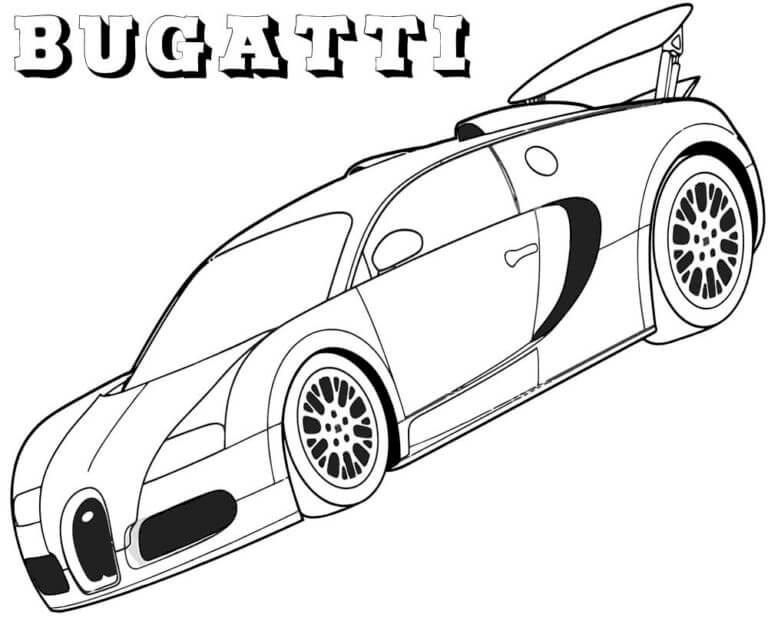 Dibujos de Bugatti Perfecto para colorear