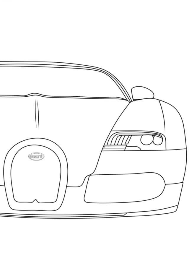 Dibujos de Bugatti Sencillo para colorear