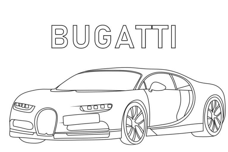 Bugatti Veyron para colorir