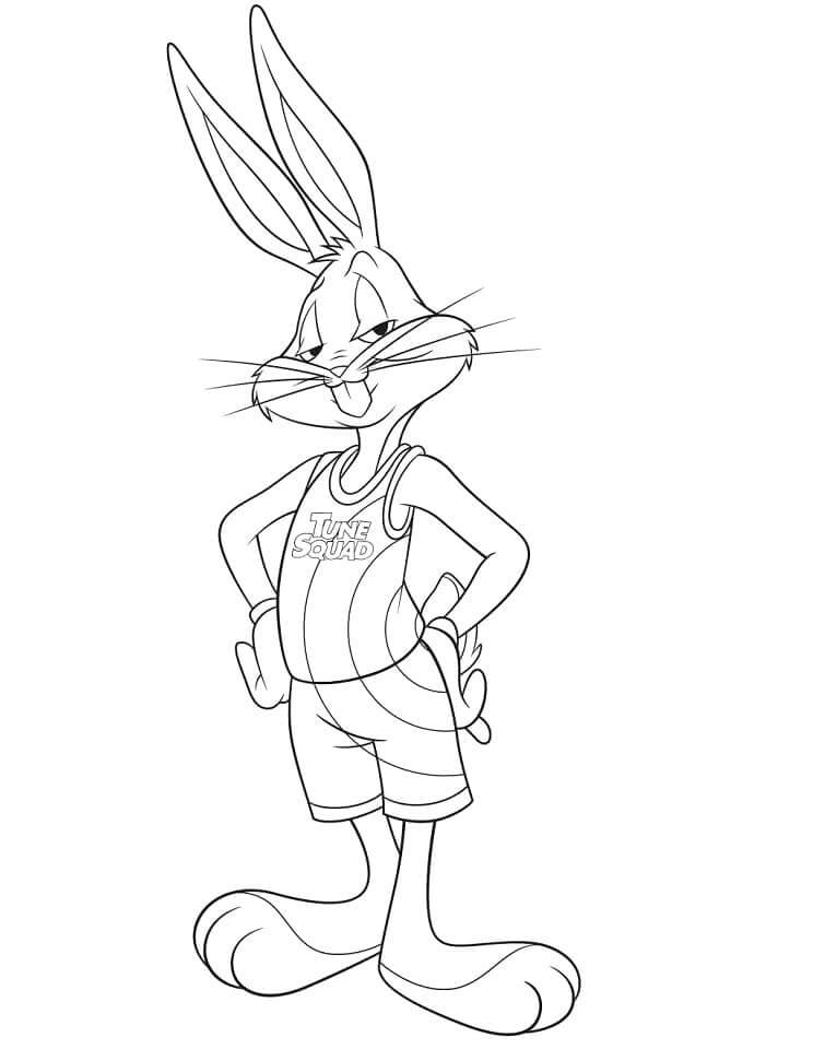 Dibujos de Bugs Bunny sencillo para colorear