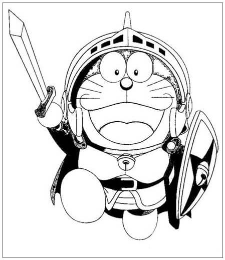 Dibujos de Caballero Doraemon para colorear