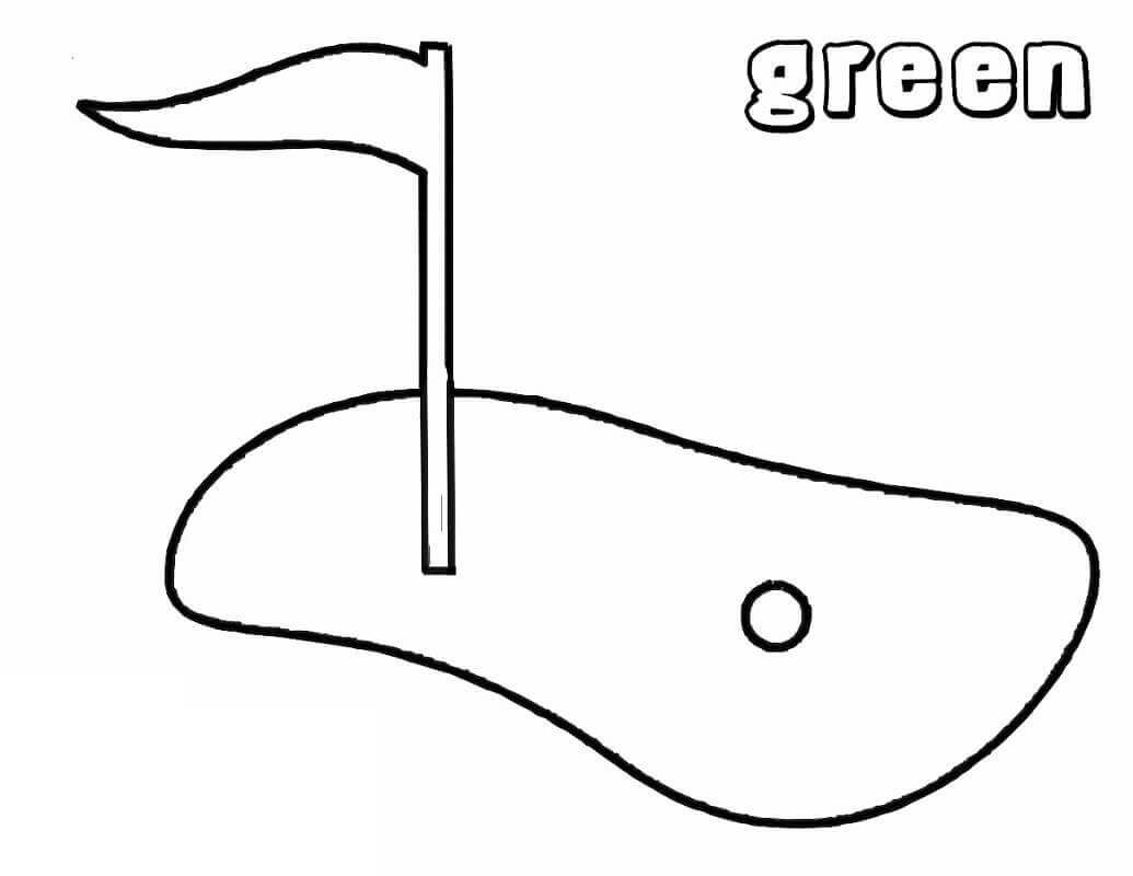 Campo de Golf para colorir