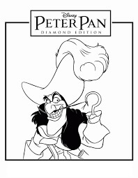 Dibujos de Capitán Garfio de Peter Pan para colorear