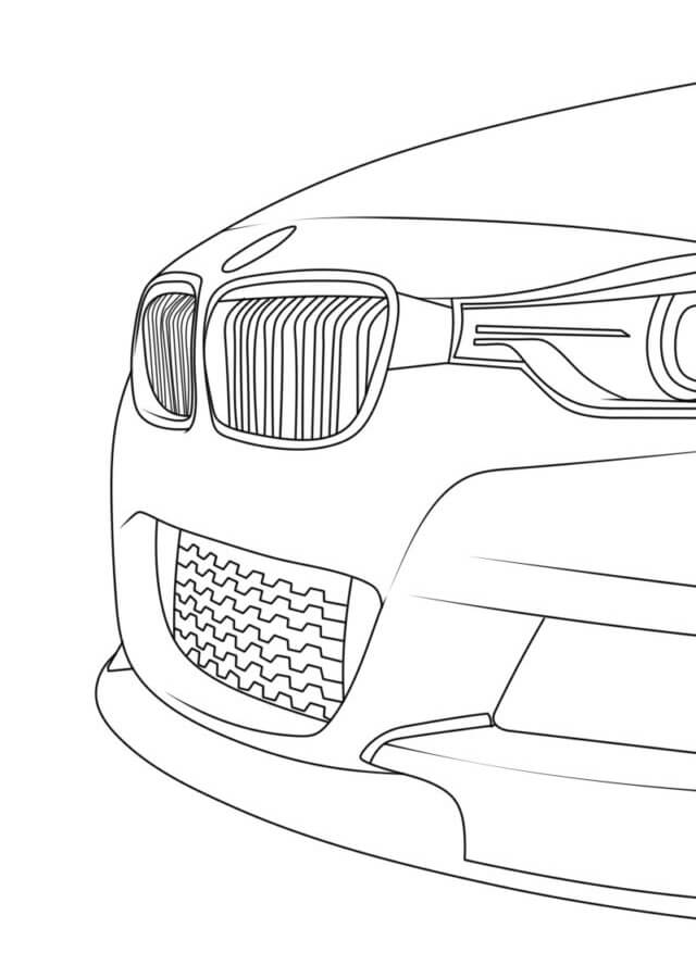 Dibujos de Capó BMW para colorear