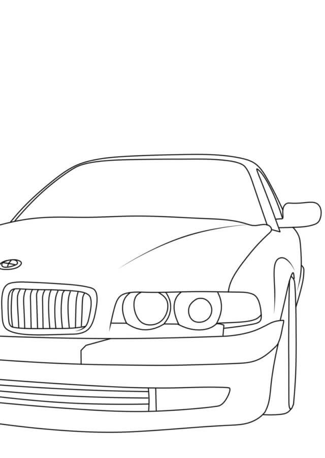 Dibujos de Cara BMW para colorear