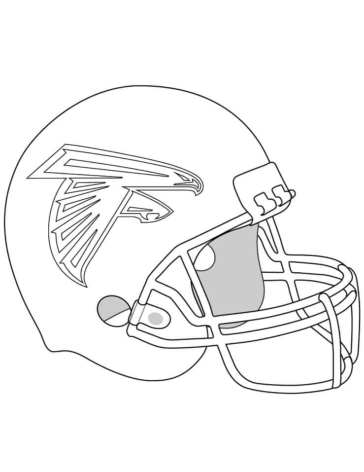 Dibujos de Casco de los Atlanta Falcons para colorear