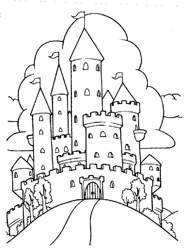 Dibujos de Castillo Normal para colorear