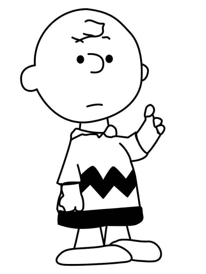 Dibujos de Charlie Brown 1 para colorear