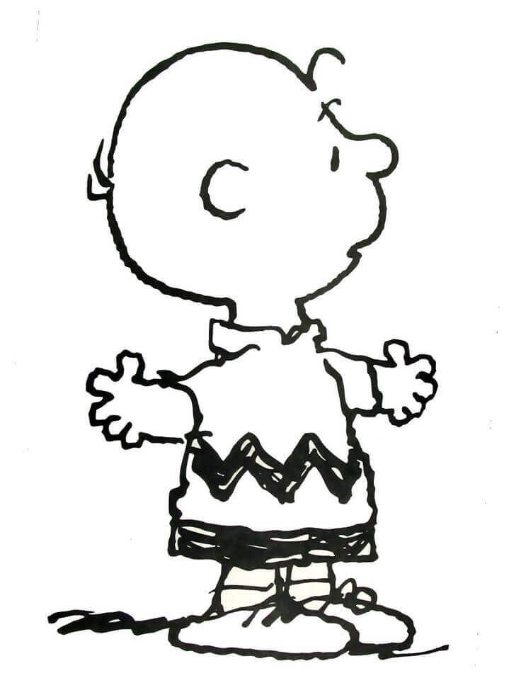 Dibujos de Charlie Brown 2 para colorear