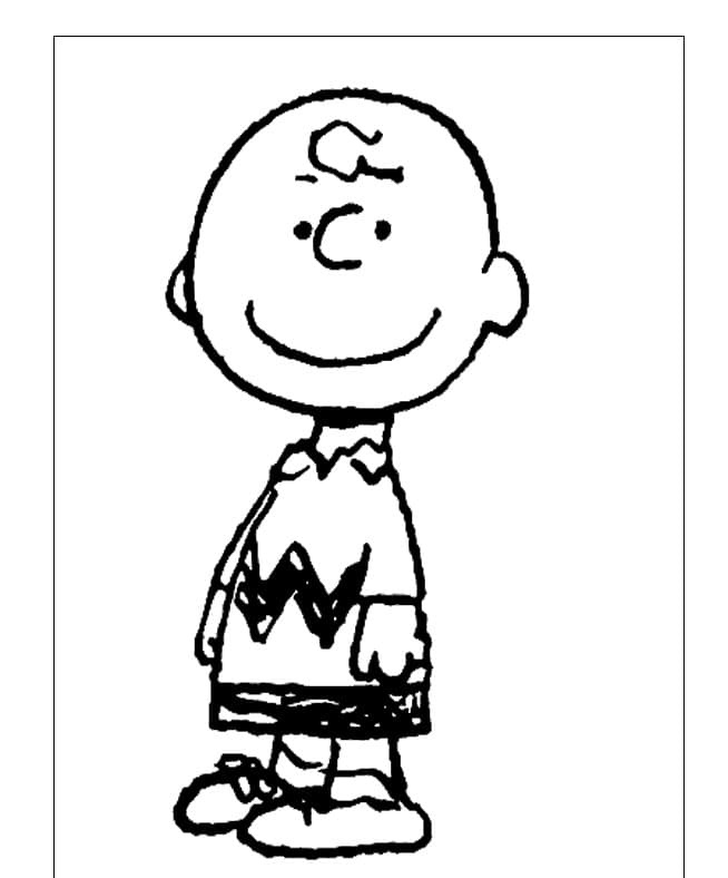 Charlie Brown para colorir