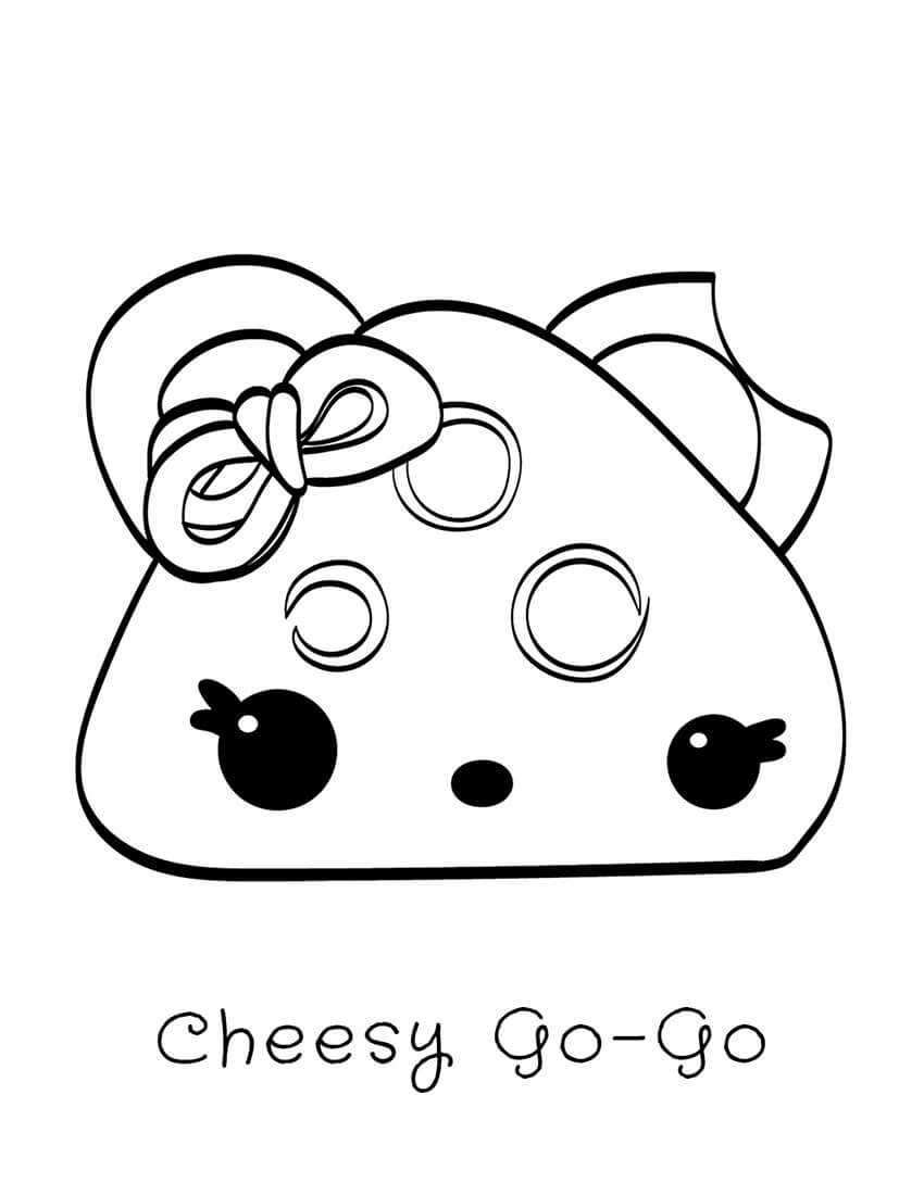 Cheesy Go-Go en Num Noms para colorir