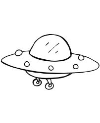 Chibi UFO para colorir
