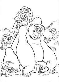 Chica y Donkey Kong para colorir