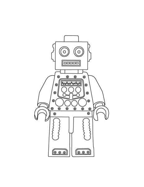 Dibujos de Chico Robot Lego para colorear