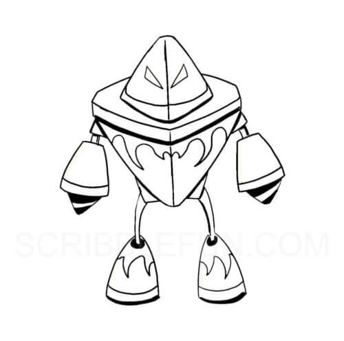 Dibujos de Chico Robot Monstruo para colorear