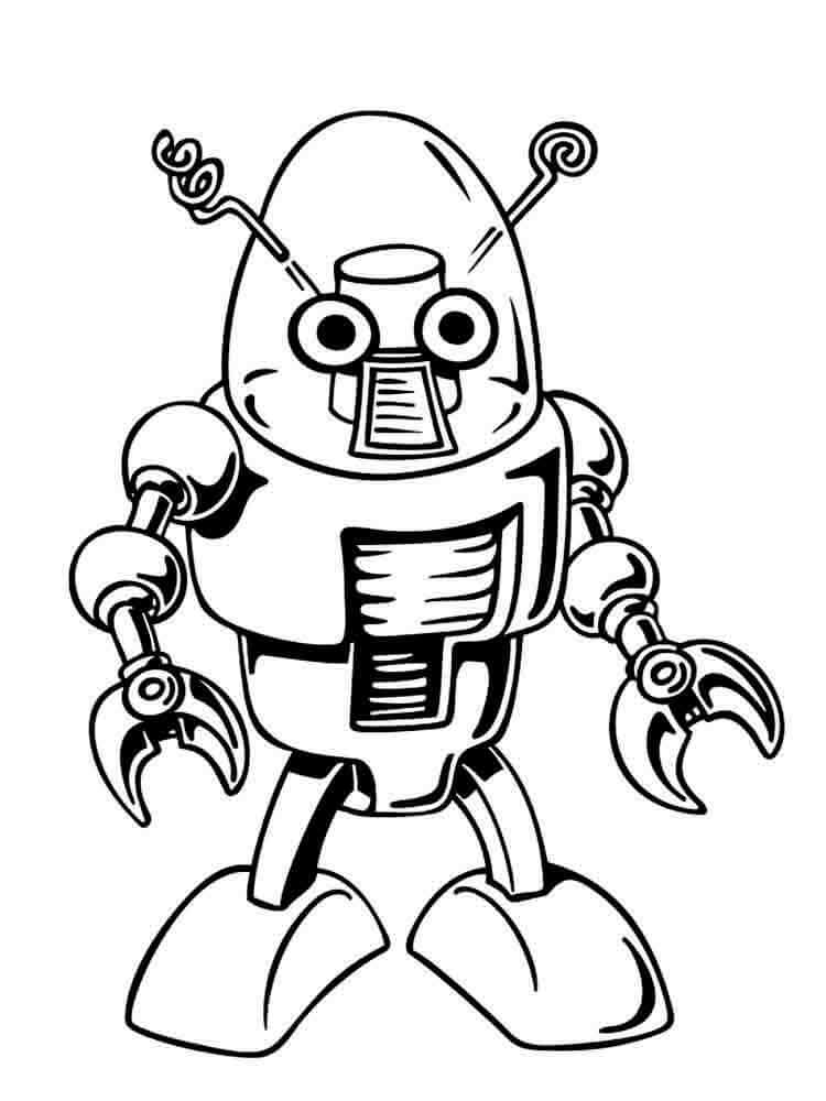 Chico Robot Normal para colorir