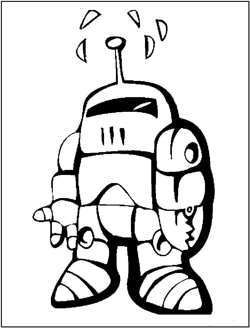 Chico Robot Perfecto para colorir