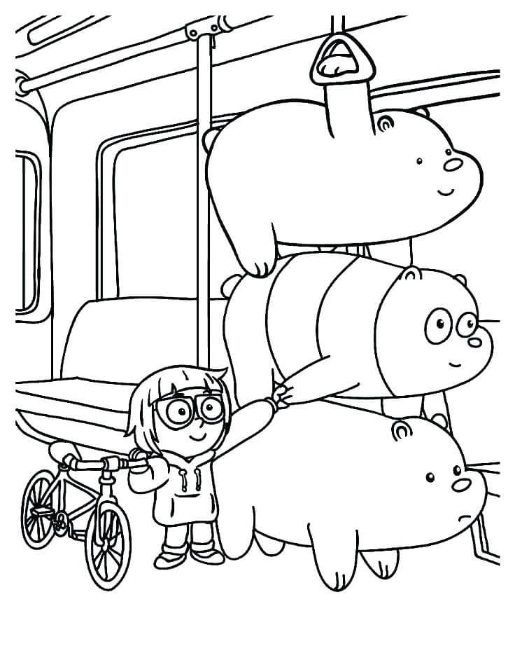 Dibujos de Chloe Park y Tres Osos para colorear