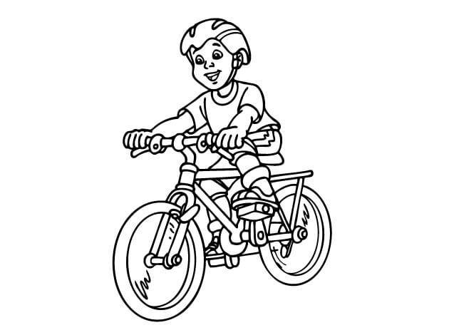 Dibujos de Ciclismo de Estudiantes para colorear