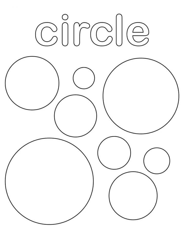 Dibujos de Circle para colorear