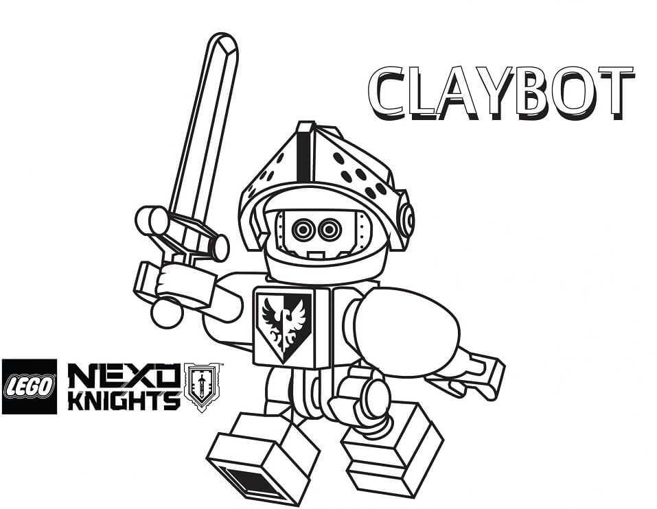 Dibujos de Claybo de Nexo Knights para colorear