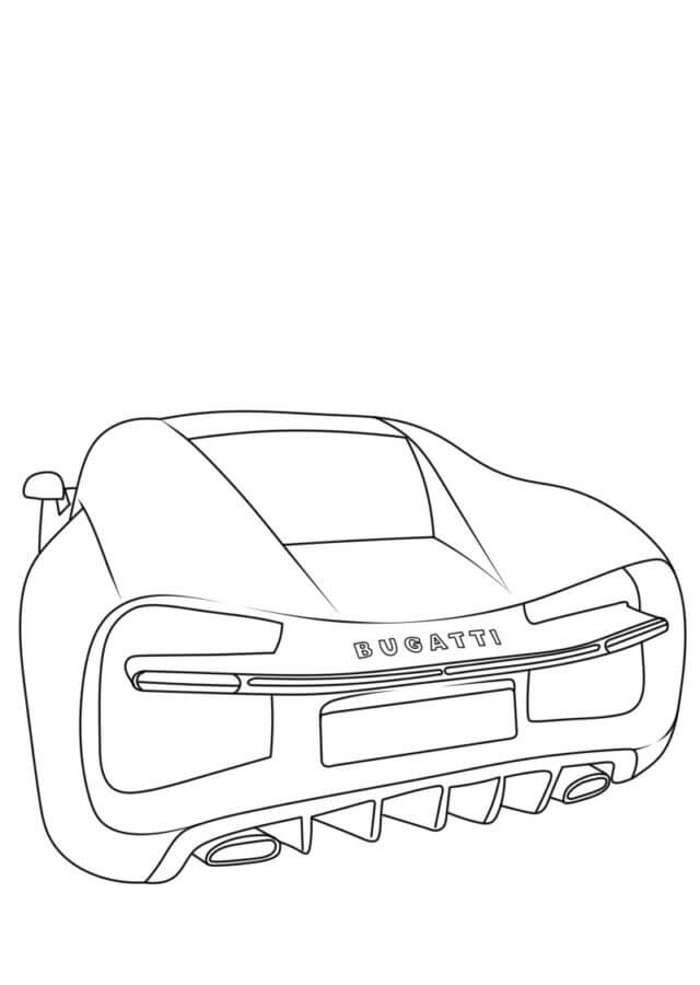 Cola Bugatti para colorir