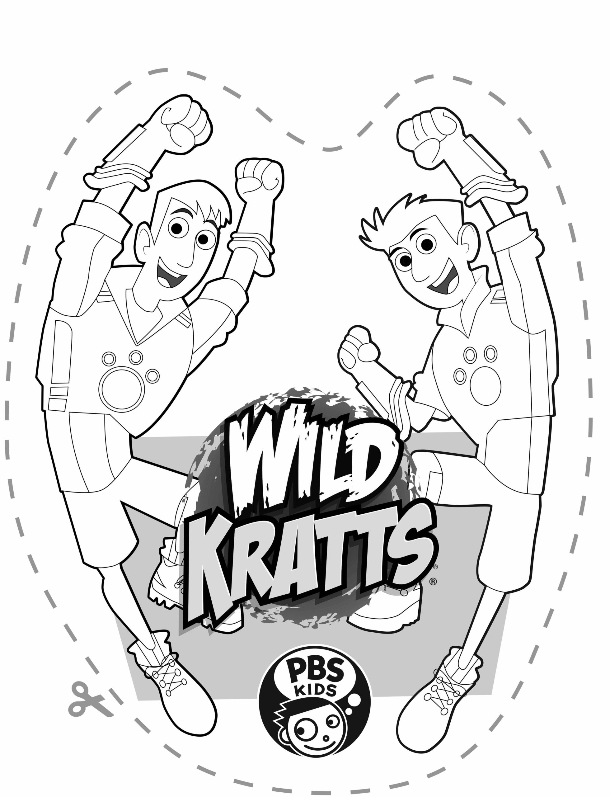 Dibujos de Colorea El Emblema Con Los Hermanos Kratt para colorear