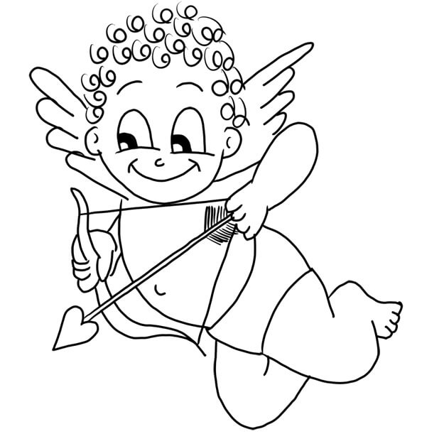 Cupido Normal para colorir