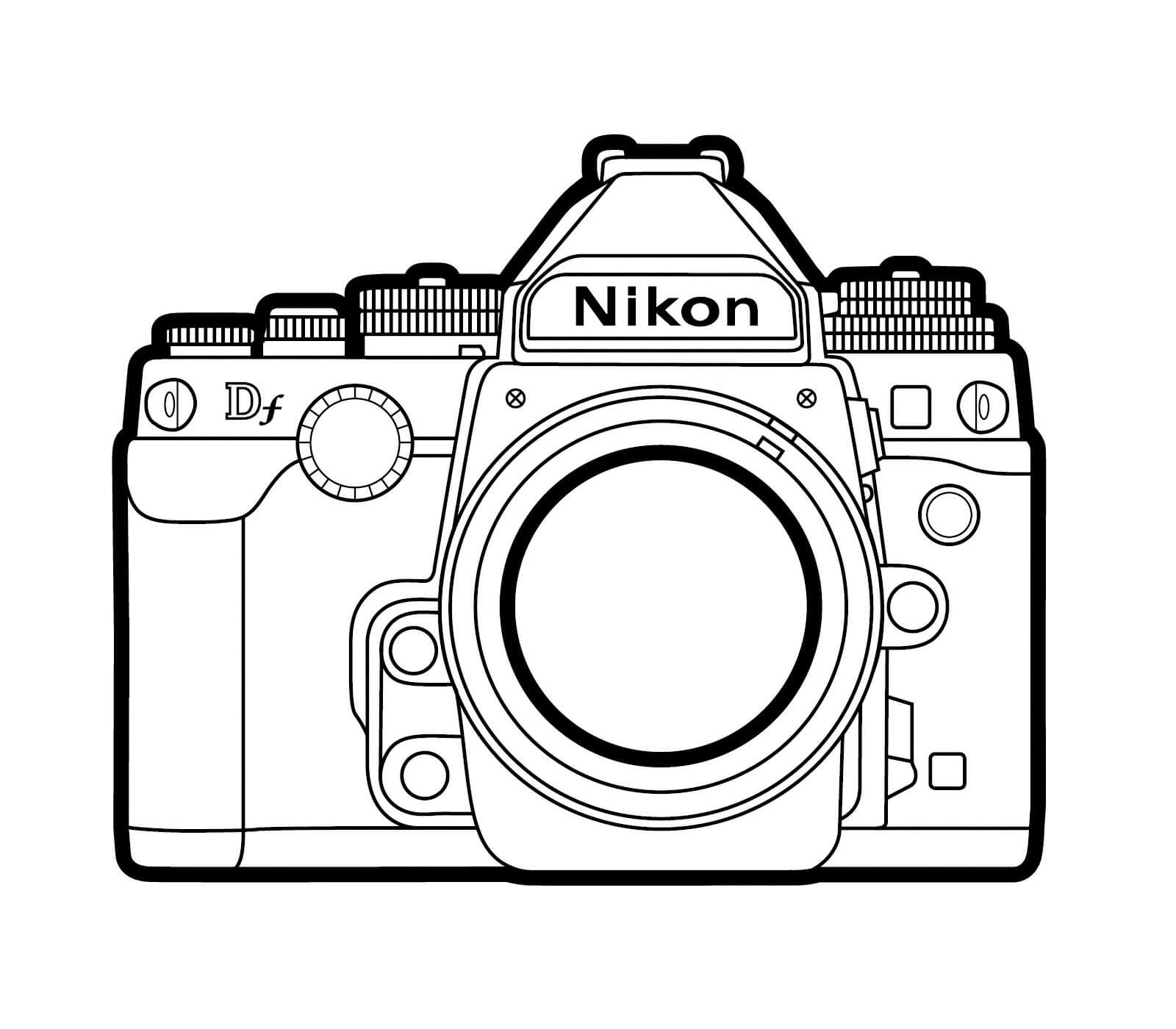 Cámara Nikon para colorir