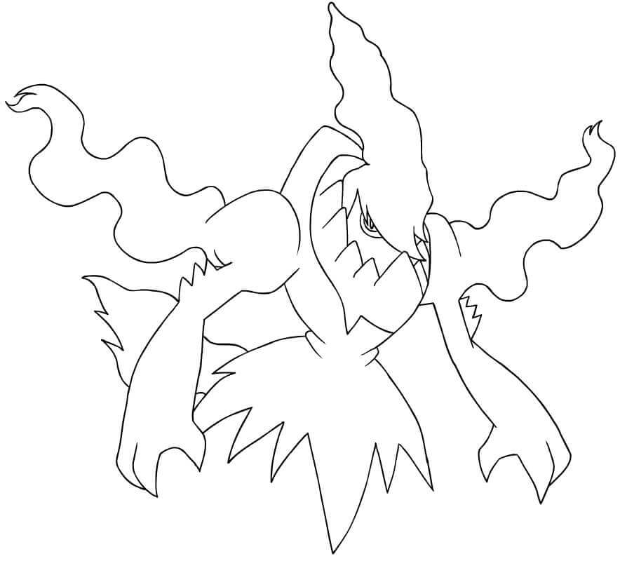 Darkrai 1 para colorir