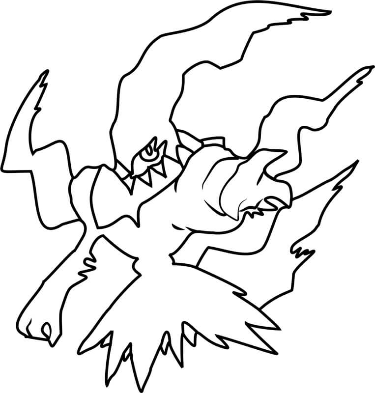 Darkrai Pokemon para colorir