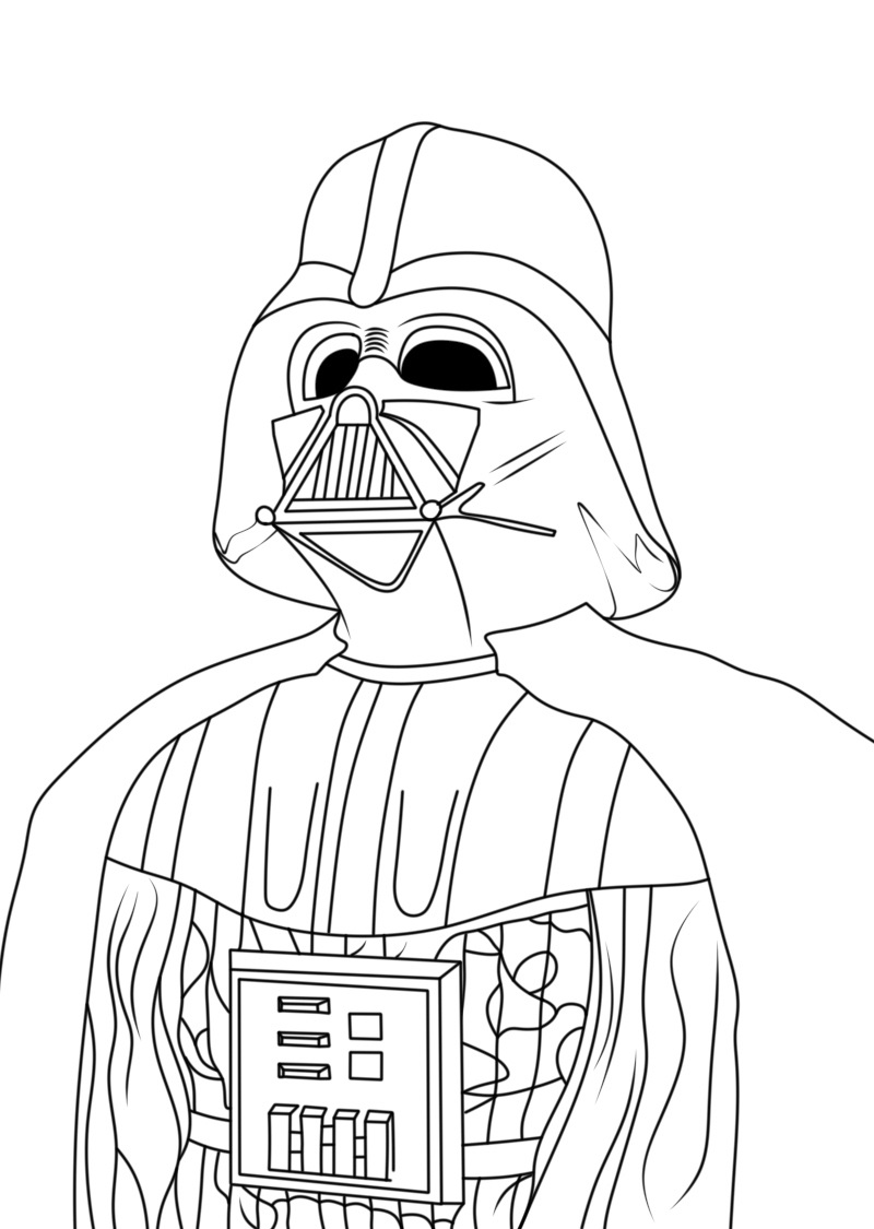 Dibujos de Darth Vader La Base para colorear