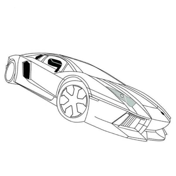 Delicioso Lamborghini para colorir