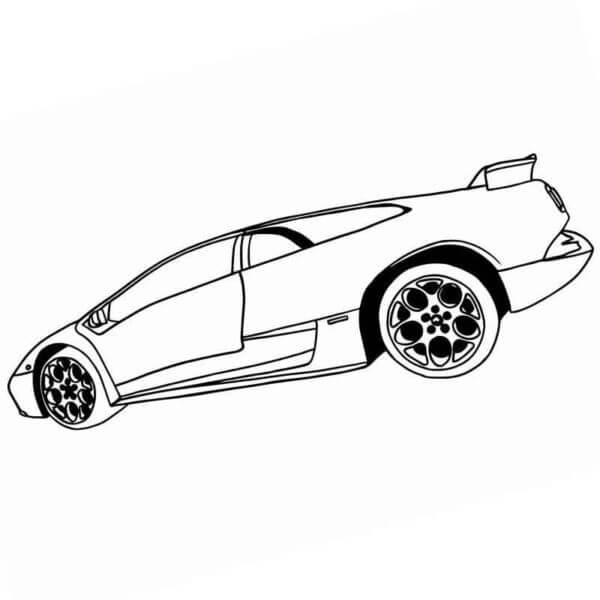 Dibujos de Descarga Gratuita De Lamborghini para colorear