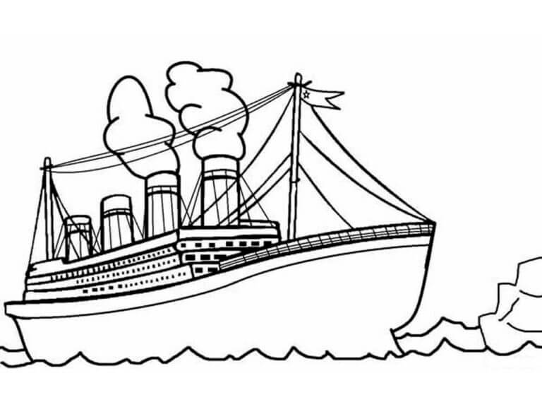 Descarga Gratuita De Titanic para colorir