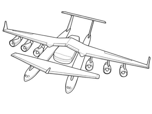 Dibujar A Mano Avión para colorir