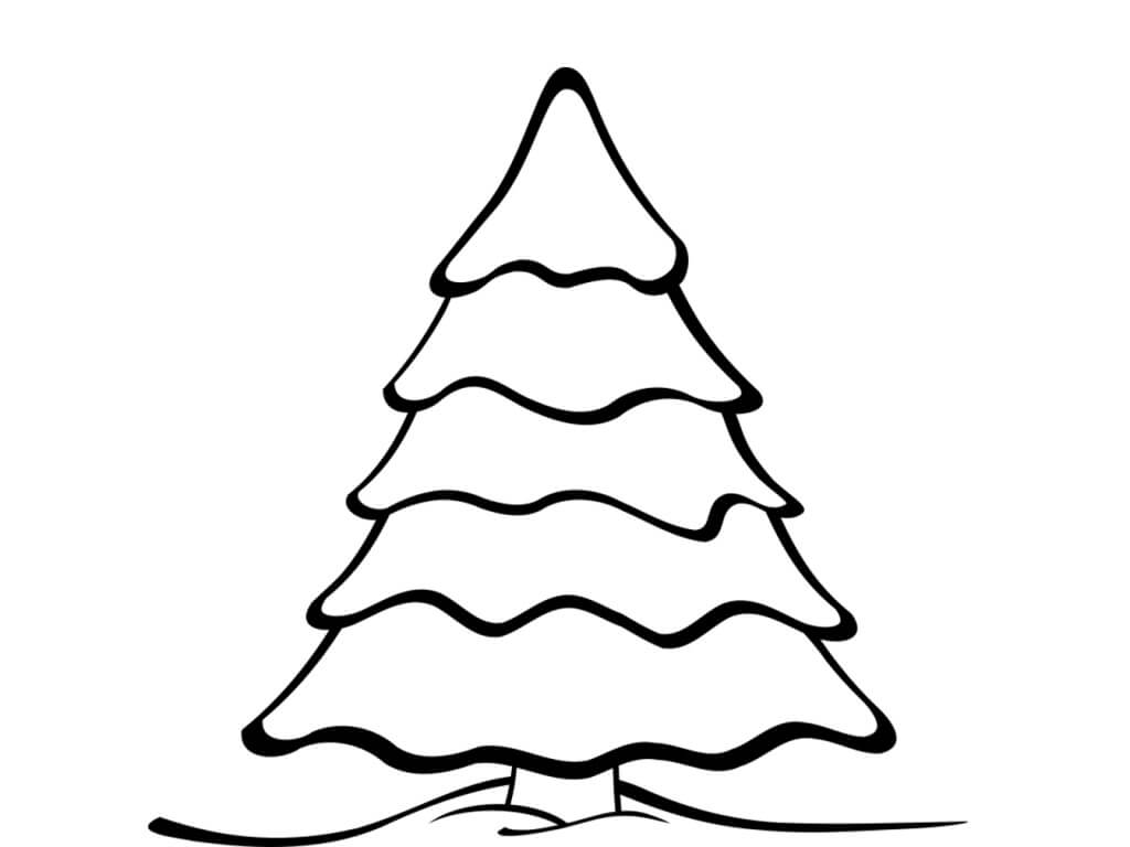 Dibujos de Dibujo Arbol De Navidad para colorear