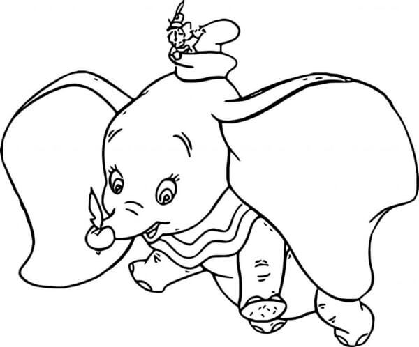 Dibujos de Dibujo De Dumbo para colorear